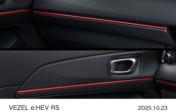 インパネガーニッシュ　&ドアライニングガーニッシュ（レッド）