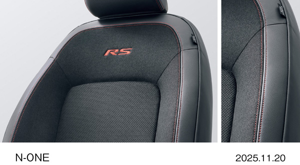 RS　コンビシート（プライムスムース×ウルトラスエード）　（ブラック×レッド）