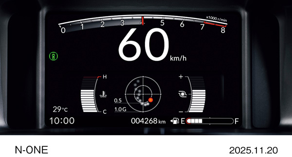 RS　7インチTFT液晶メーター　（RS専用表示）