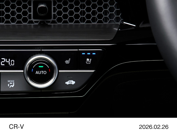 CR-V e:HEV RS BLACK EDITION 運転席＆助手席 シートベンチレーションスイッチ