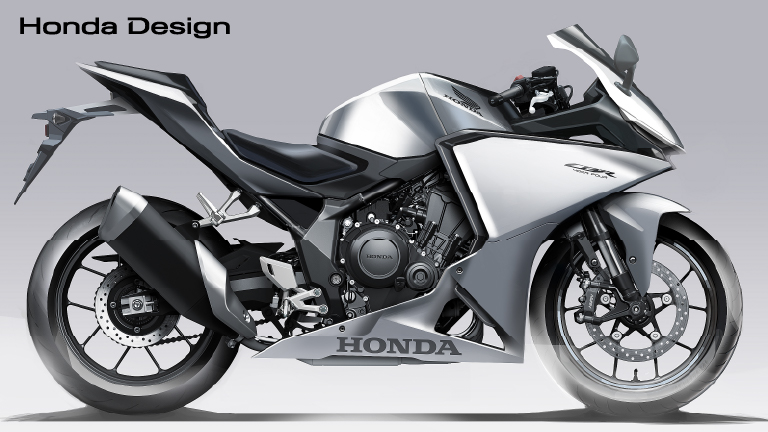 「CBR400R FOUR E-Clutch」スケッチ