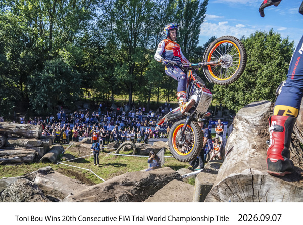 トニー・ボウ選手とMontesa COTA 4RT