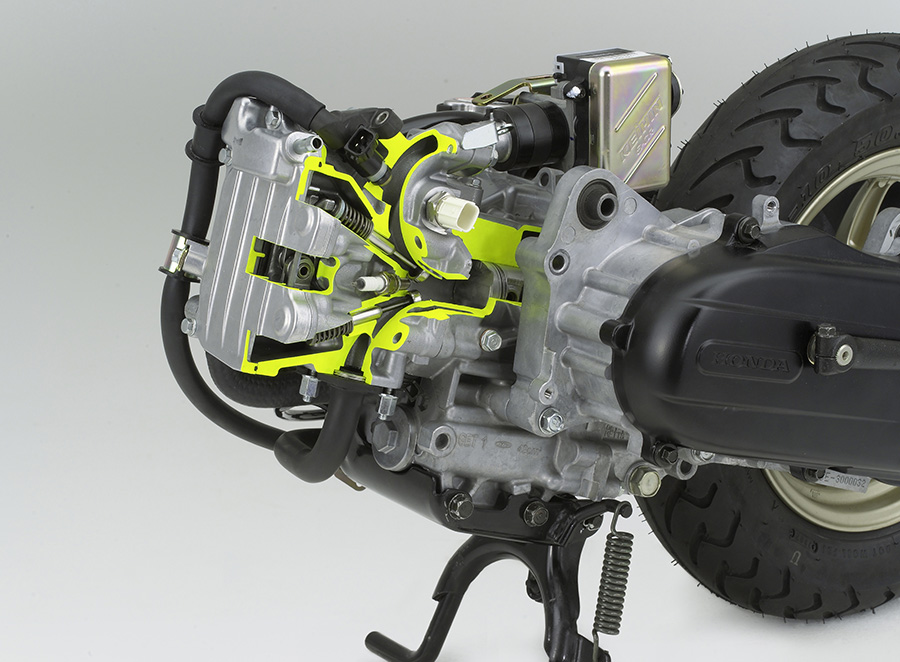 Honda | 4ストローク50ccスクーター用電子制御燃料噴射装置を世界で