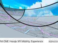 VRゴーグル装着時の映像-XRにて大空を浮遊するイメージ