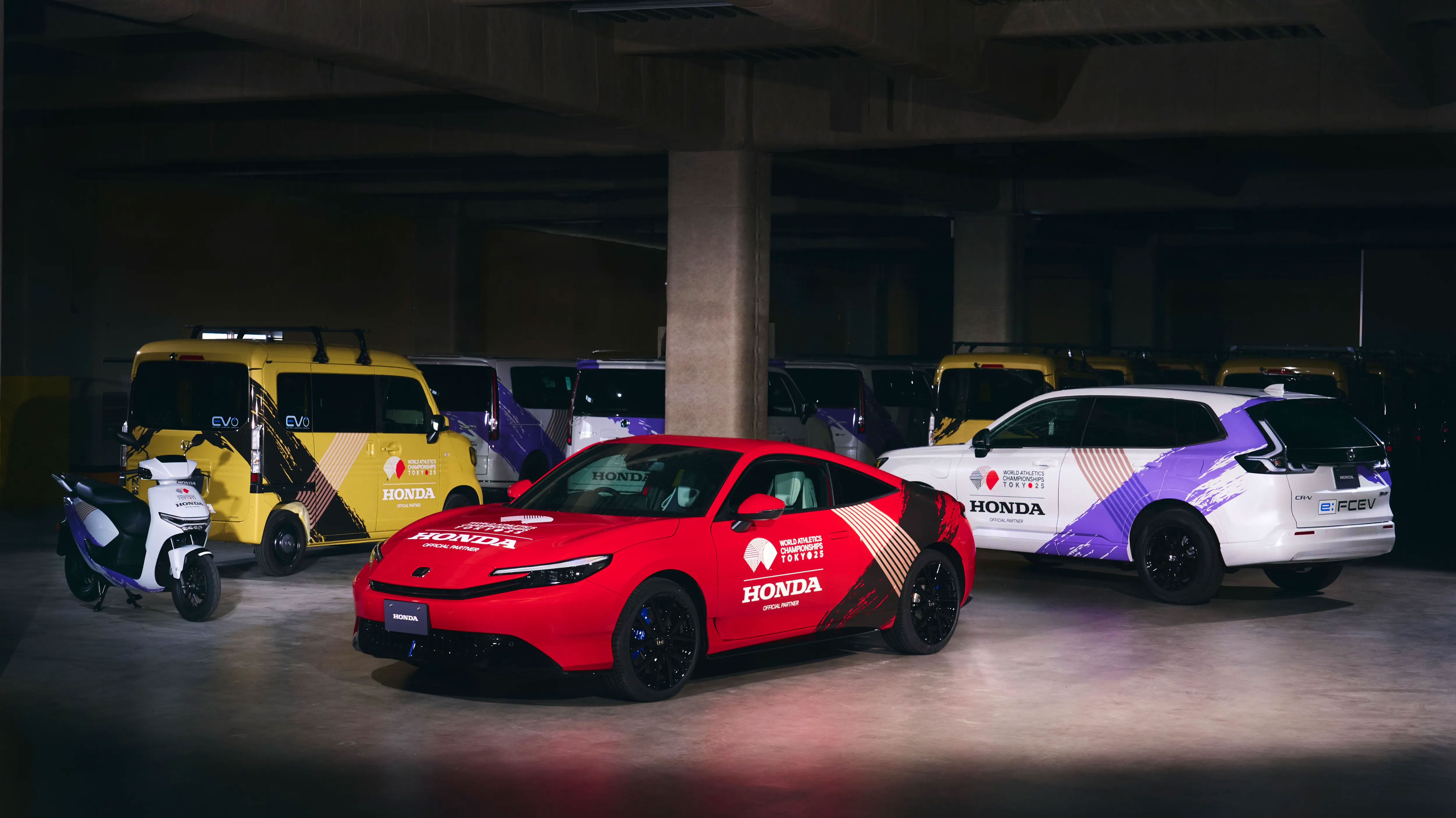 東京2025世界陸上の公式車両のラッピングデザイン｜Interview｜Honda Design｜Honda 企業情報サイト