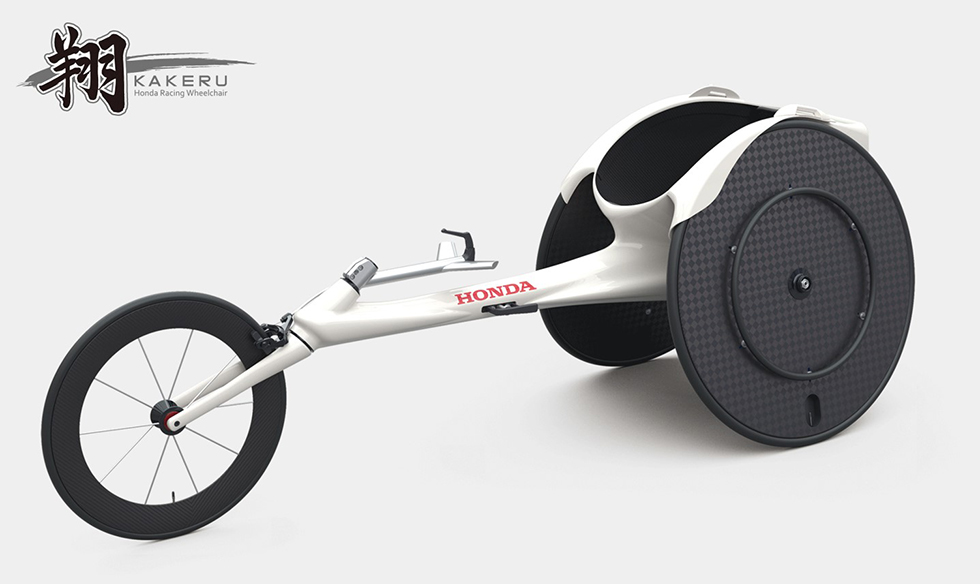 【Honda Technology】 フルカーボン陸上競技用車いすレーサー翔〈KAKERU〉