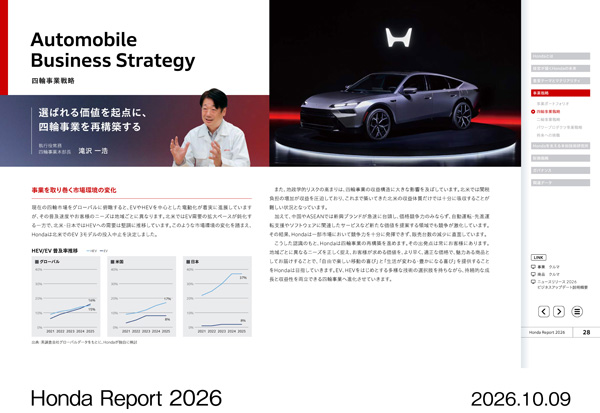 Honda Report 2026