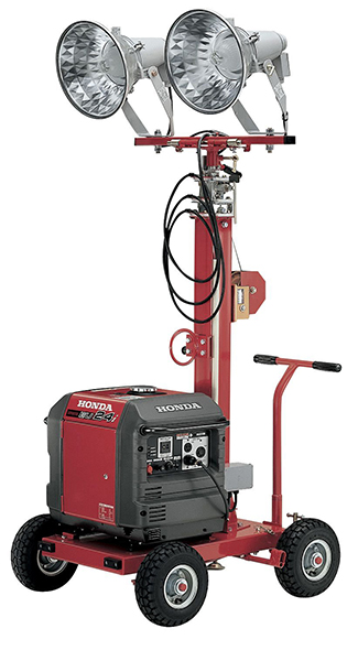 投光機付き発電機 16台