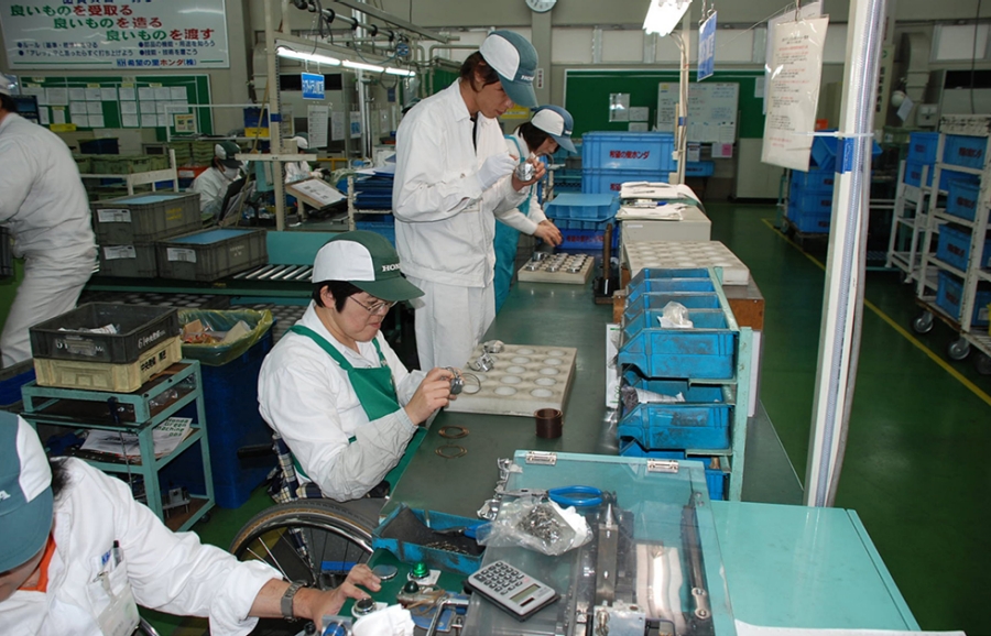 希望の里ホンダ 生産ライン