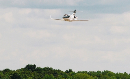 量産1号機のデモフライトの様子