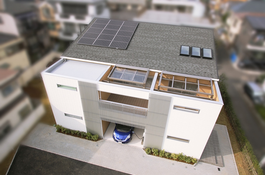 ＜次世代レジリエンスホーム「家＋Ｘ」Powered by Honda＞外観