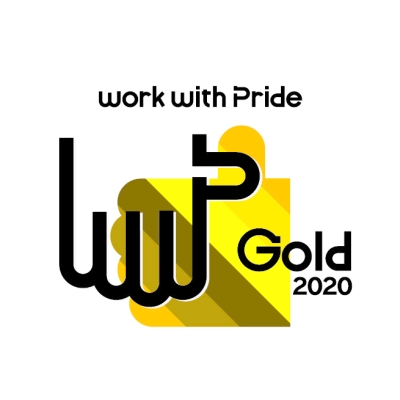 work with Pride Gold2020認定ロゴマーク