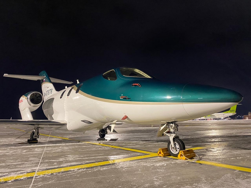 ロシアに到着したHondaJet