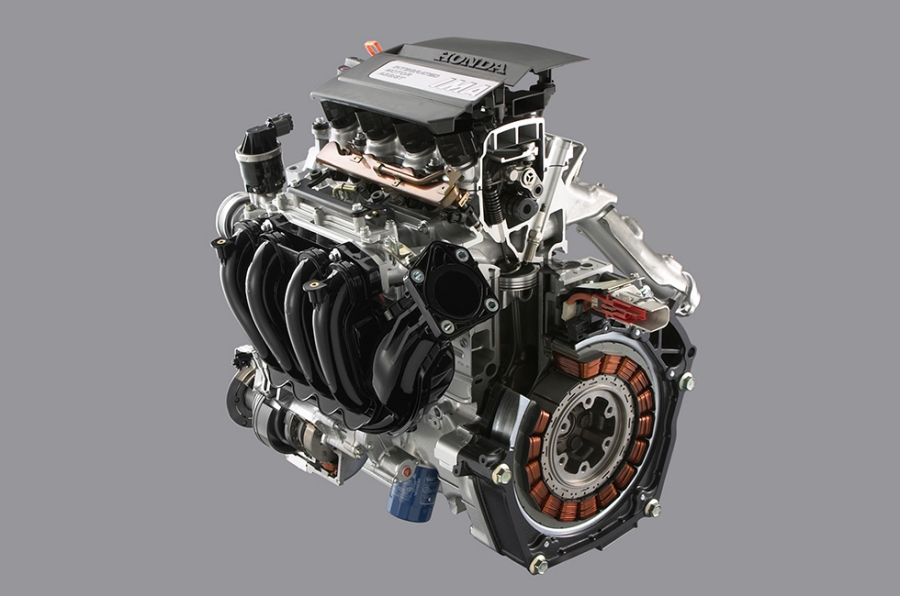 新Hondaハイブリッドシステム（3ステージ i-VTEC＋IMA）カットモデル