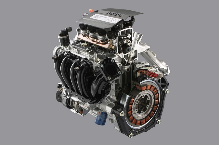 新Hondaハイブリッドシステム （3ステージ i-VTEC＋IMA）カットモデル