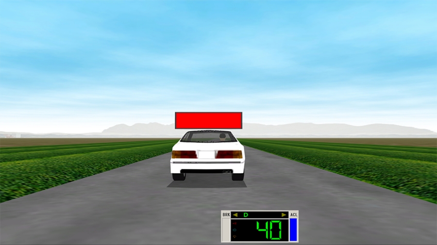 運転反応検査の画面イメージ