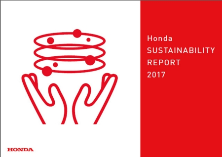 「Honda SUSTAINABILITY REPORT 2017」表紙