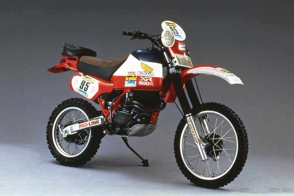 1982 Paris-Dakar winning XR500R custom - Air-cooled, 4-stroke, 1-cylinder 500cc engine