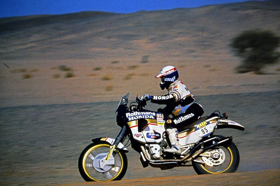 1986 Paris-Dakar winning NXR750 ridden by Cyril Neveu