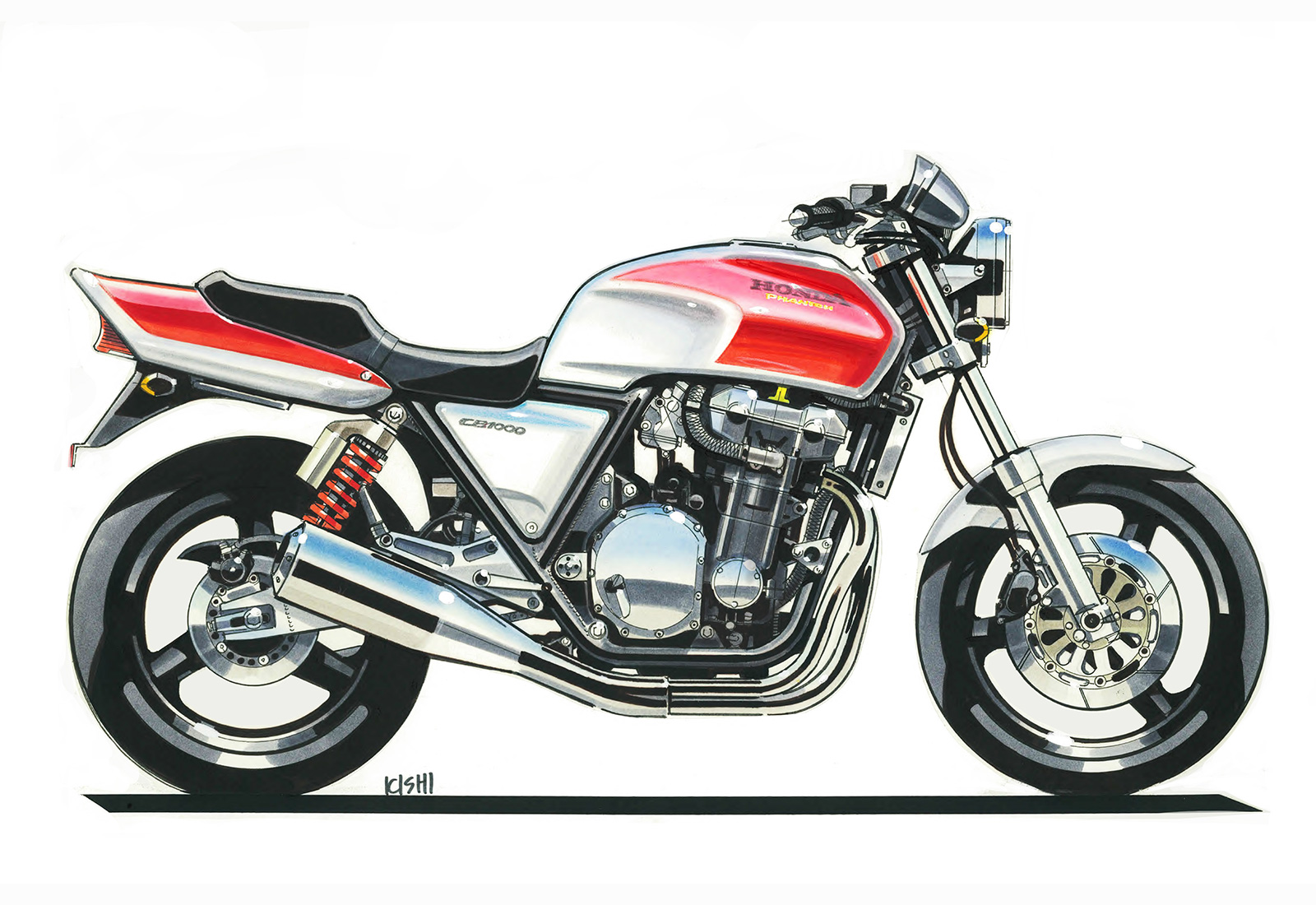 CB1000 SUPER FOUR final drawing