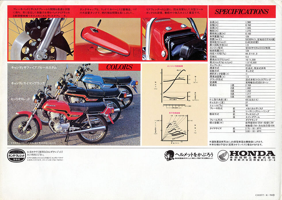 Entry-level 125 cc model with mechanisms and equipment rivaling bigger models.