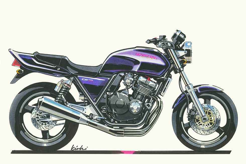 CB400 SUPER FOUR rendering