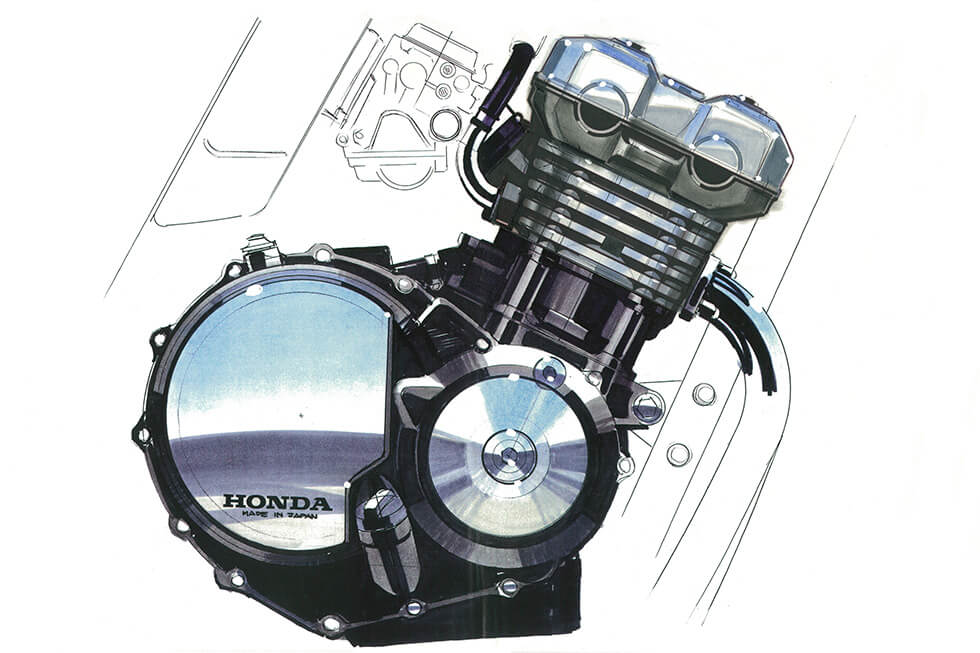 Engine exterior rendering