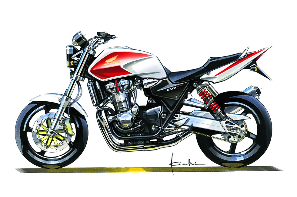 CB1300 Super Four sketches