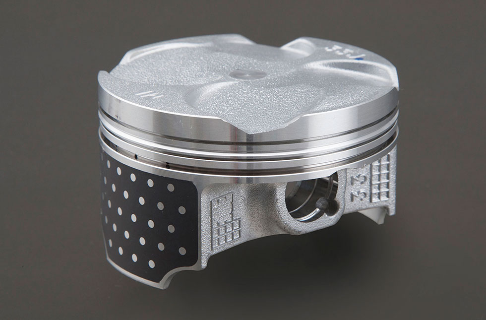 Piston with Pattern Piston Coating