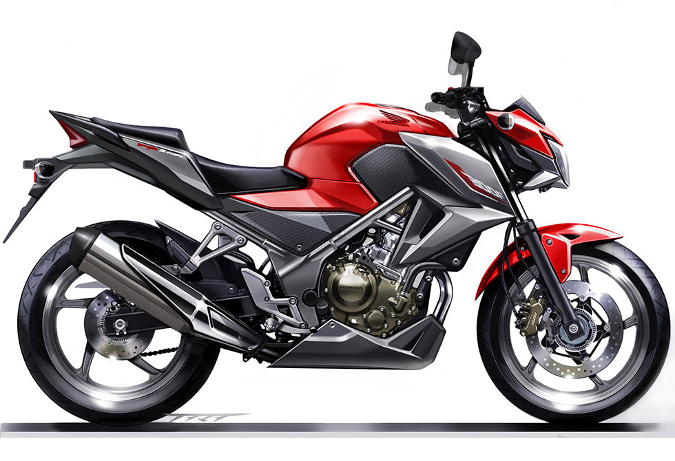 CB250F styling sketches