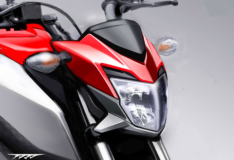 CB250F styling sketches