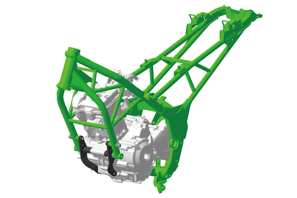 Newly designed CBR250R truss diamond frame structure