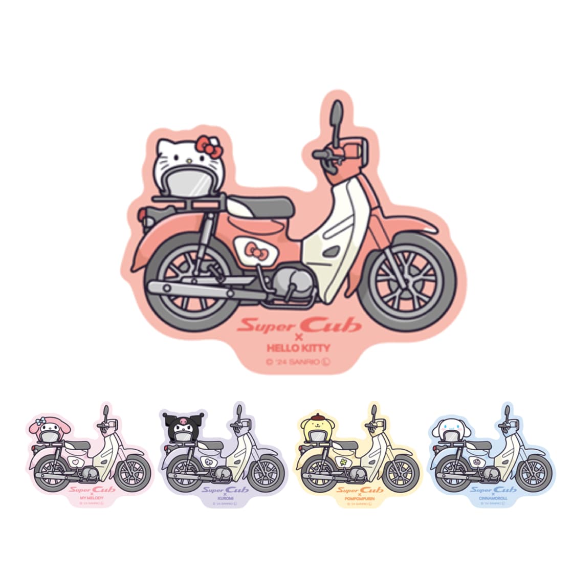 Sanrio Characters Helmet Stickers