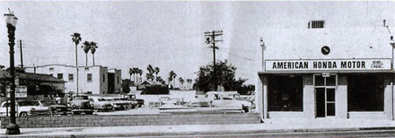 In June 1959, Honda's first overseas subsidiary, American Honda Motor Company, was established on W. Pico Blvd. in Los Angeles.