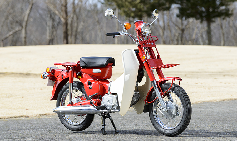 The Red Super Cub — Specially Designed for Mail Delivery 1973 MD50 Super Cub