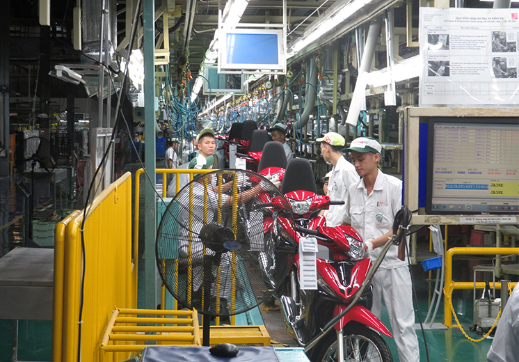 From among these three factories, the Super Cub series is produced at Factory No. 1, which began operation in 1998.