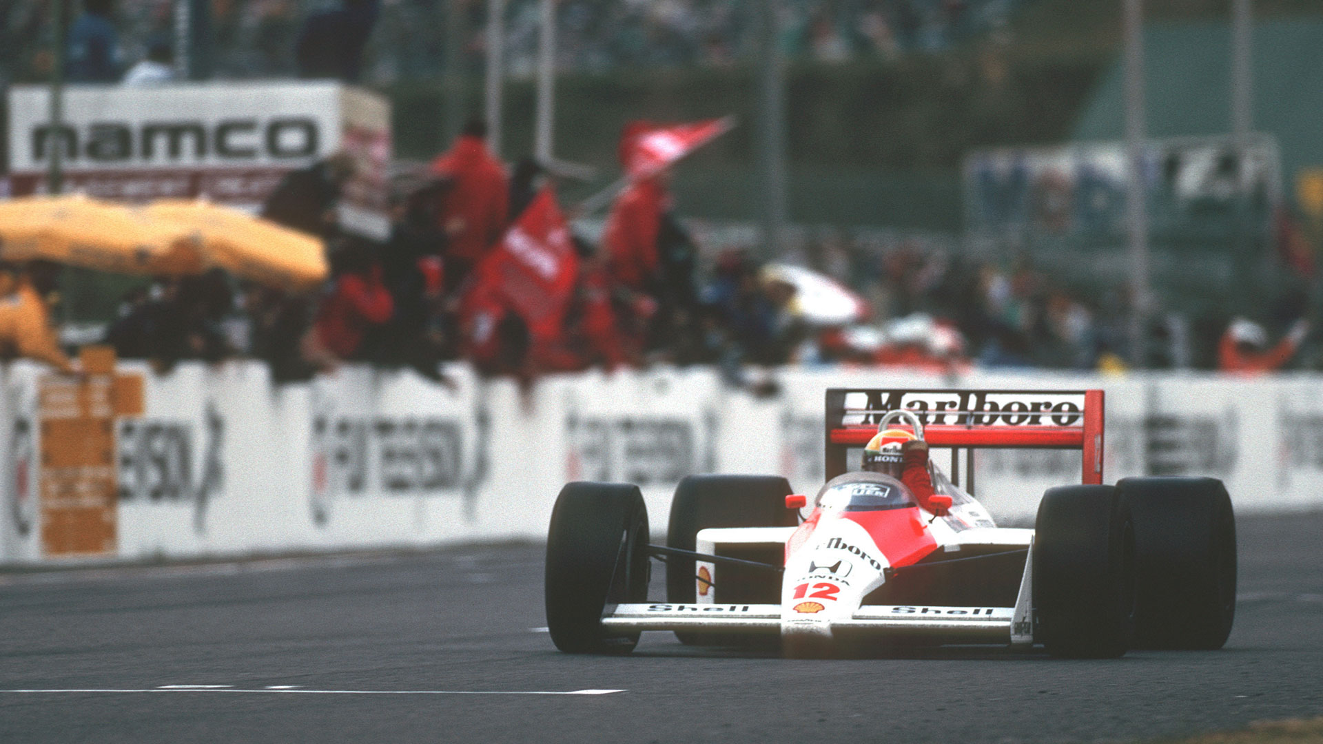 【レア】F1 HONDA/Marlboro/McLaren 膝掛け 1988年 Mclaren MP4/4 Ayrton Senna 1988 F1 World Champion 1:18 GP