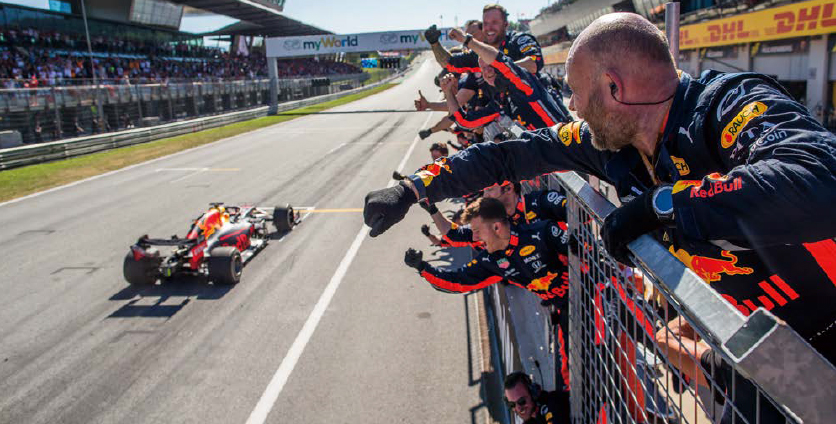 >Honda’s first win since returning to F1 in 2015, at Round 9, Austria (June 2019)