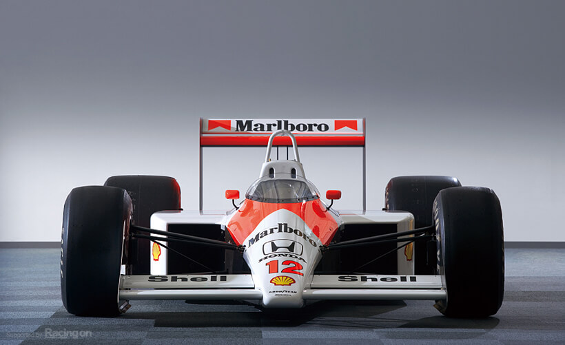 The nose is clearly thinner, lower, and narrower than the MP4/3, clearly the influence of Gordon Murray.