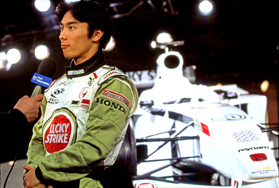In January, Takuma Sato was hired as a test driver and attended the launch party. He later went on to win the British F3 Championship, the Marlboro Masters, and the Macau GP. The following year he joined Jordan as a full-time driver.