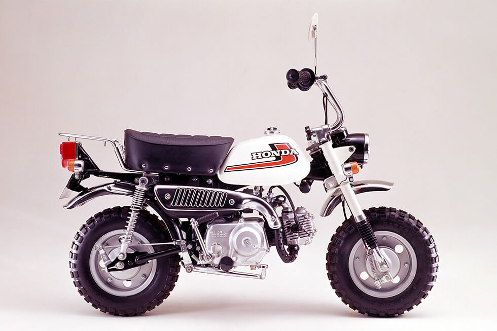 Third-Generation Monkey Leisure Model with Rear Suspension｜Monkey  Stories｜HISTORY｜Monkey｜Honda Global Corporate Website