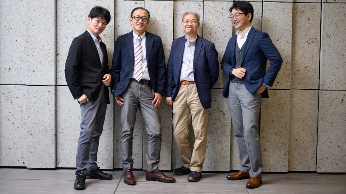 (From left) Akira Suto, Shunji Suzuki, Takashi Yamamoto, Eijiro Kitamura