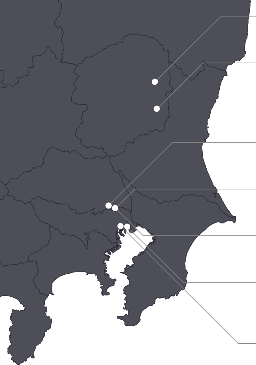 Honda R&D Main Domestic Bases map