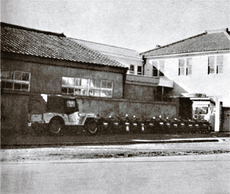 Honda Motor Co., Ltd. established in 1948 (photo shows Yamashita Plant in 1952)