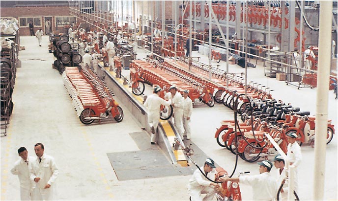Production at Honda Motor in Belgium