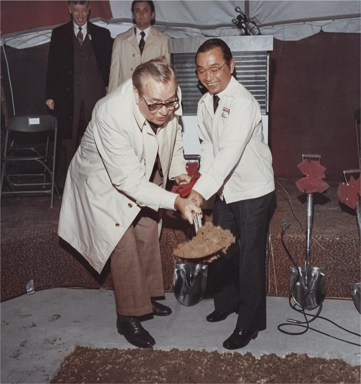 Ground breaking ceremony for the HAM automobile plant. Ohio Governor at the time with second Global CEO Kiyoshi Kawashima