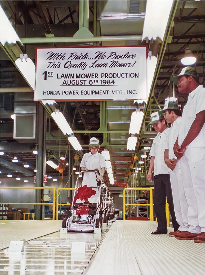 Mower line off at HPE North Carolina plant
