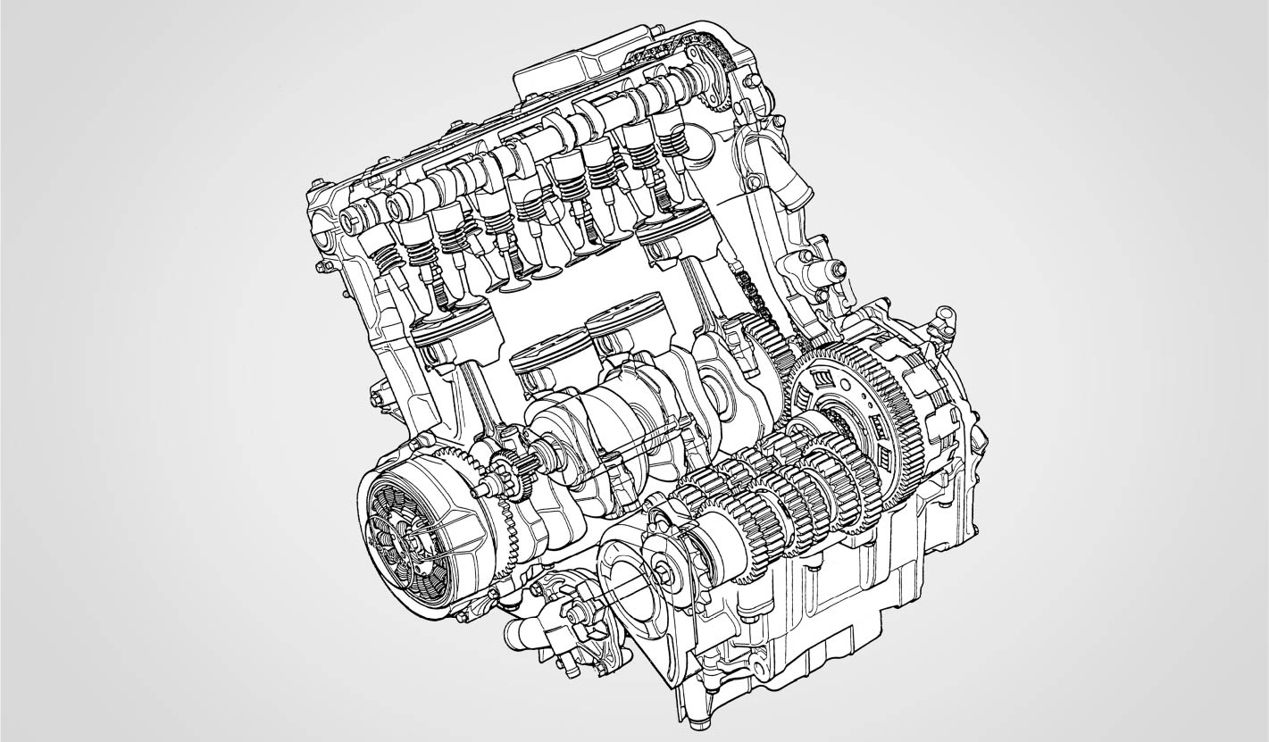 A lighter, more compact inline 4-cylinder engine