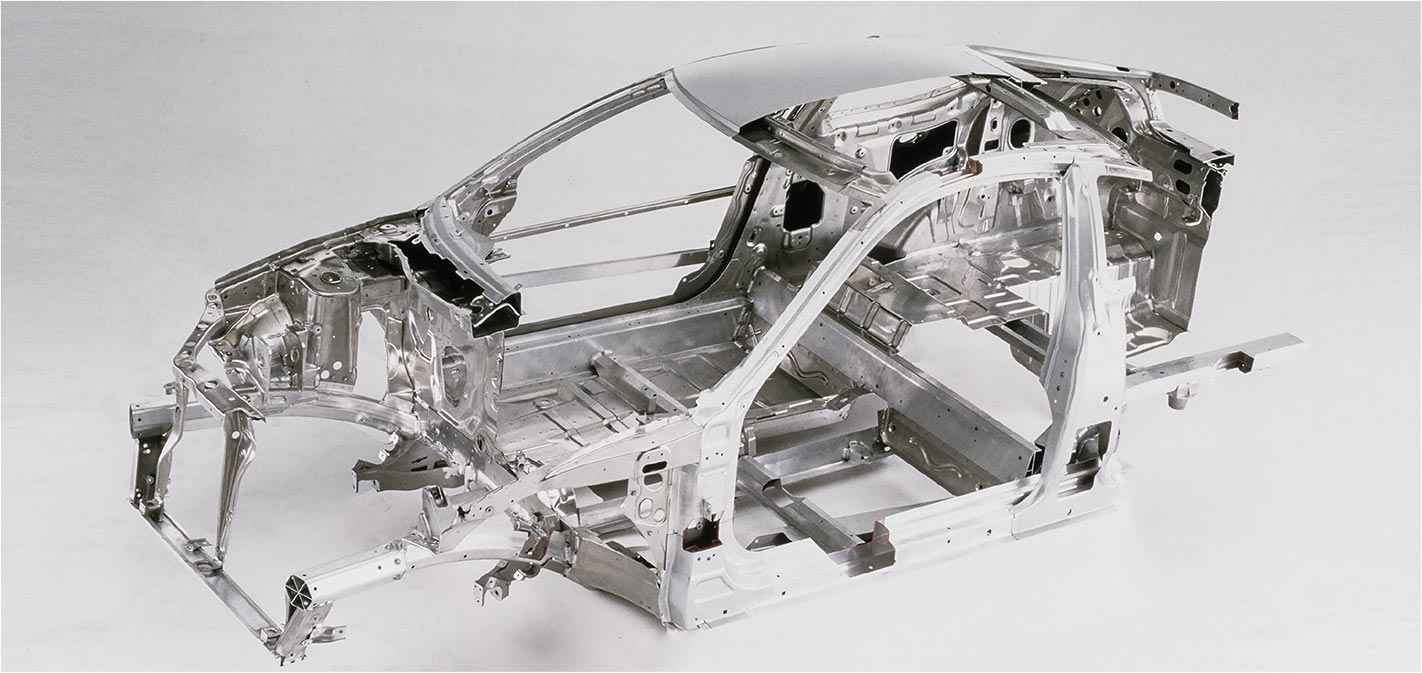 “New lightweight aluminum body frame” to minimize drag coefficient.