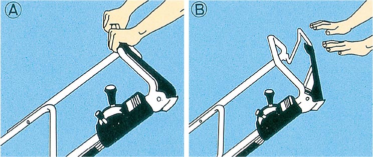 BBC mechanism stops the cutter blades within 3 seconds of releasing the handle. The world’s first safety device for lawnmowers